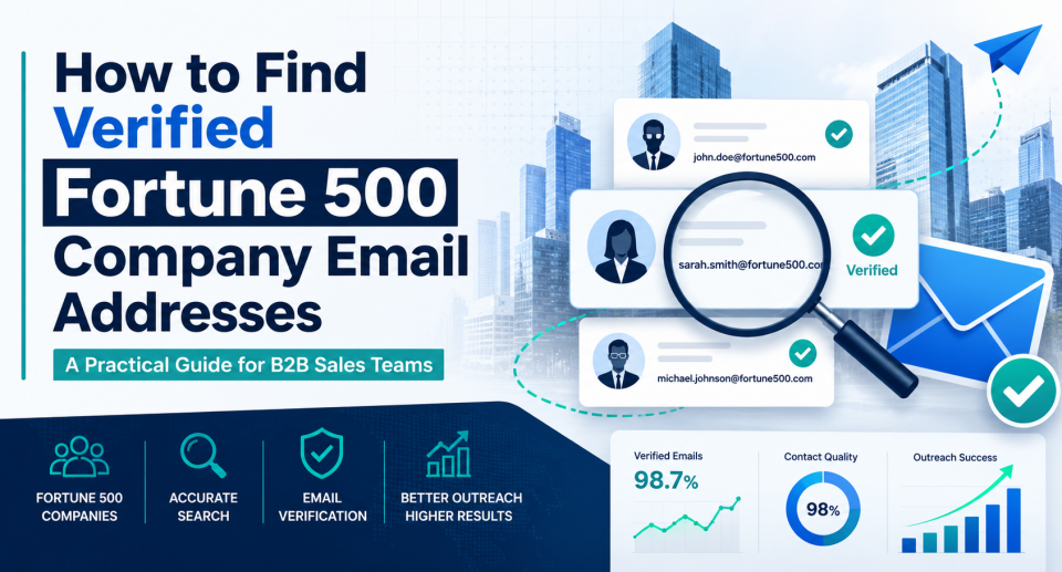 How to Find Verified Fortune 500 Company Email Addresses