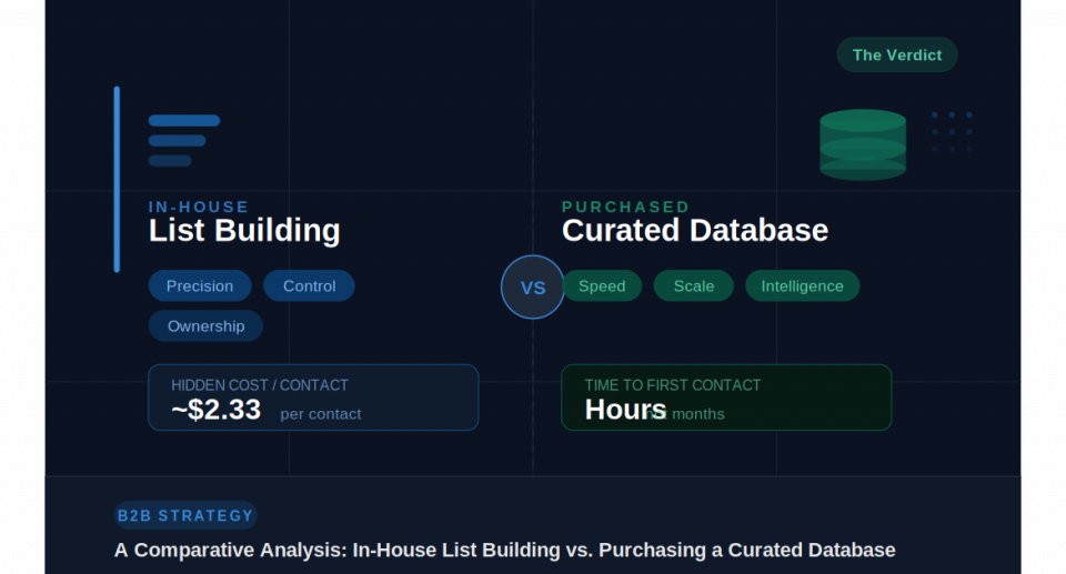 In house list building vs purchasing curated database