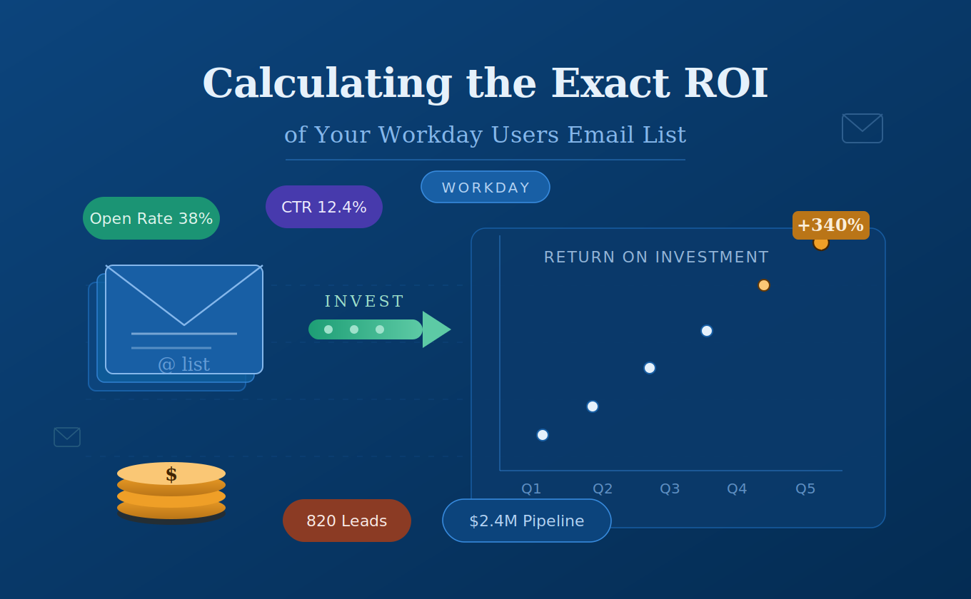 Calculating the Exact ROI of Purchasing Our Workday Users Email List